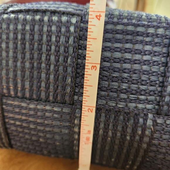 Navy Woven Tote Bag [16 Inch/4 Inch/10in] - Picture 11 of 12